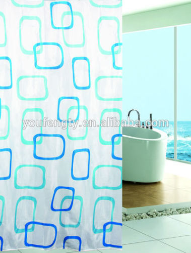 Polyester fabric shower curtain