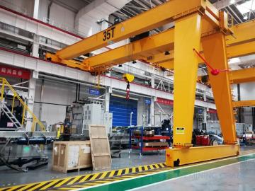 Rail Mounted Mobile Semi Gantry Crane