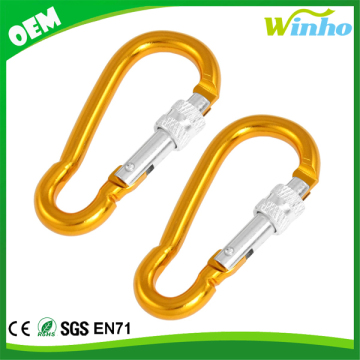 Winho Spring Clip Screw Lock Carabiner