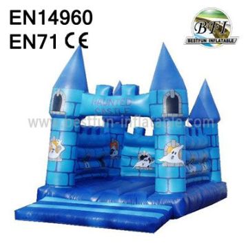 Blue Ghost Kingdom Outdoor Inflatable Bouncy Castle 