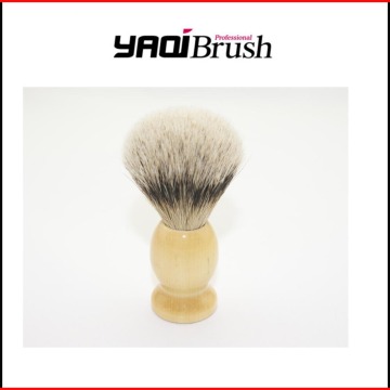 shave brush badger;badger hair knots;wood handle brush