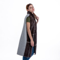 Gilet in pelliccia di cachemire donna