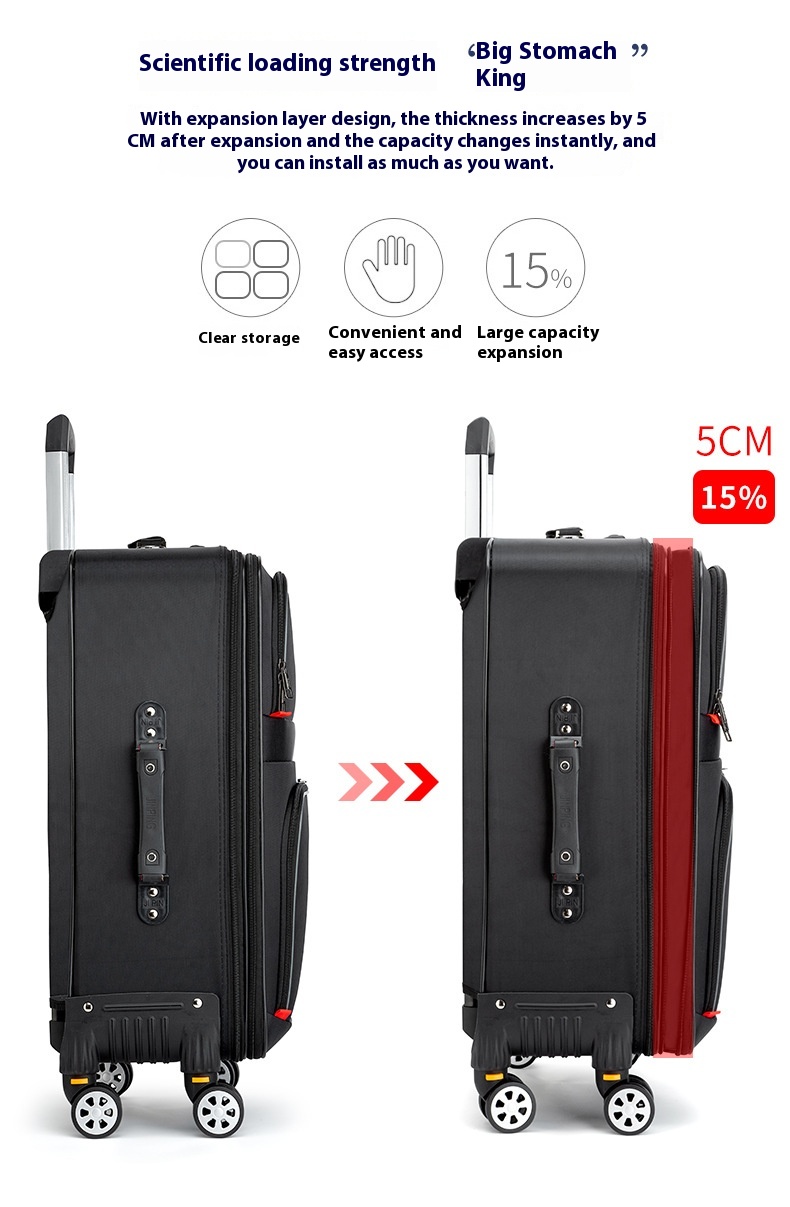 28 လက်မအရွယ် Oxford အထည်ခရီးဆောင်အိတ် 28-Inch Oxford Cloth Luggage Case