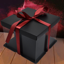 Birthday cake box transparent