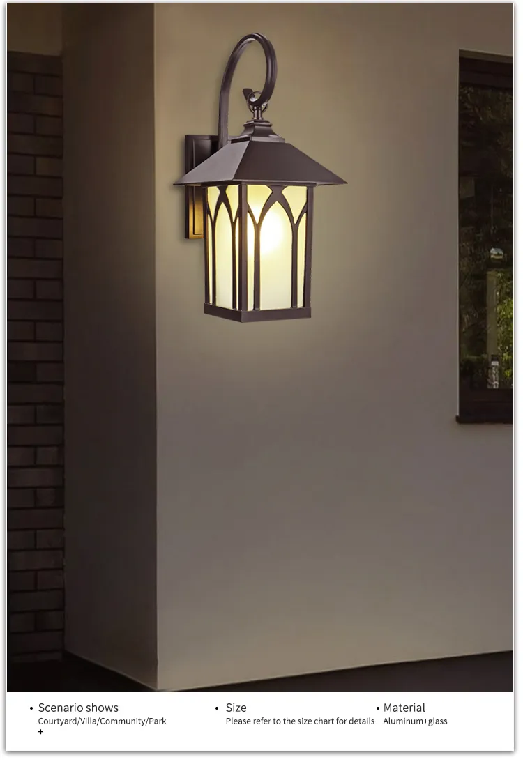 Elegant Waterproof Outdoor Wall Lights for Modern Gardens