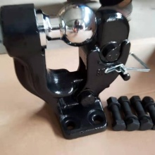 Factory Direct Adjustable 8 Ton Pintle Hook Mount - 2\" Pintle Hook with Ball