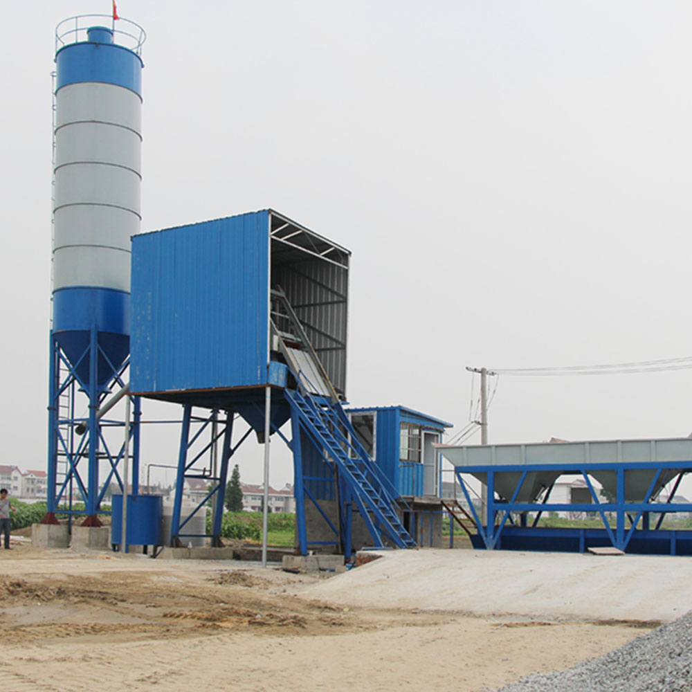 Ready Mixed Bucket Type HZS35 Concrete Plant Machine