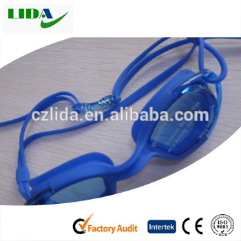 High quality wide vision swimming goggles,silicone swimming goggles 2008F