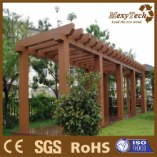 Modern arch design safty waterproof wood plastic composite pergola