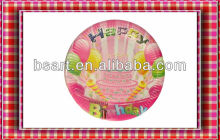 Recycling paper cake plates for birthday party