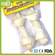 Rawhide Bleach Knotted Bone Dog Pet Toy