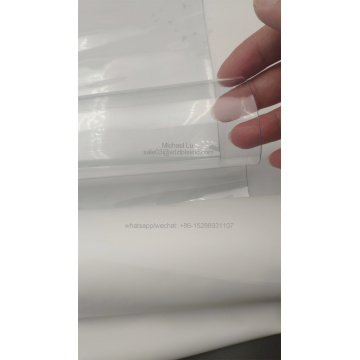 Sesuaikan ketebalan lembaran PVC tegar telus untuk mencetak