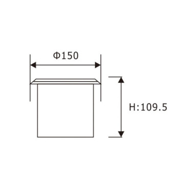 LEDER Design Technology ไฟ LED ฝังพื้น 9W