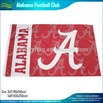 In stock 3x5 ft polyester Alabama football club flags