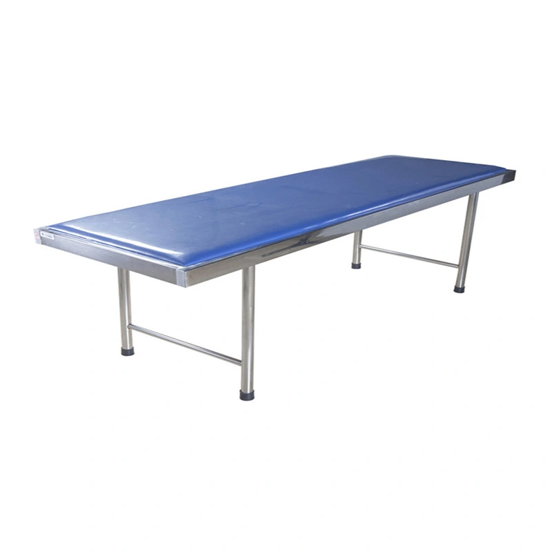 Blue Stainless Steel Hospital Delivery Exam Bed