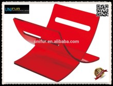 Wholesale acrylic modern replica colorful portable book rack