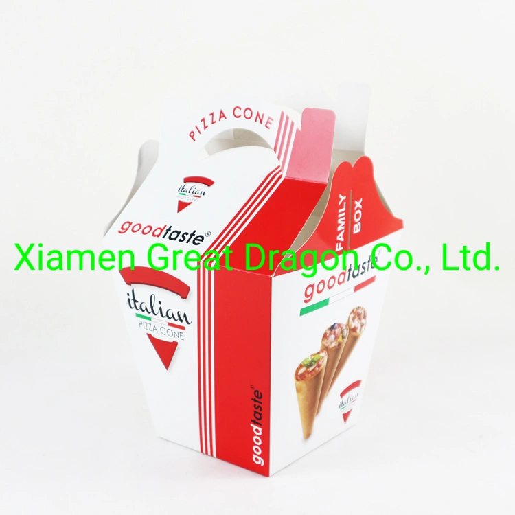 Customized Printing Cone Pizza Box (GD-PCB21007)