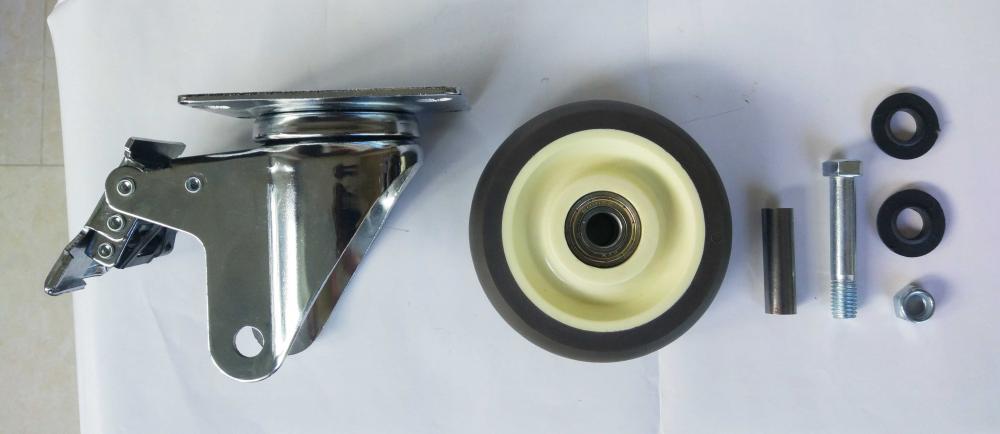 Parts Of 4 Tpr Total Brake Caster Wheel