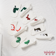 Versatile Boat Socks Featuring Animal Dinosaur Model