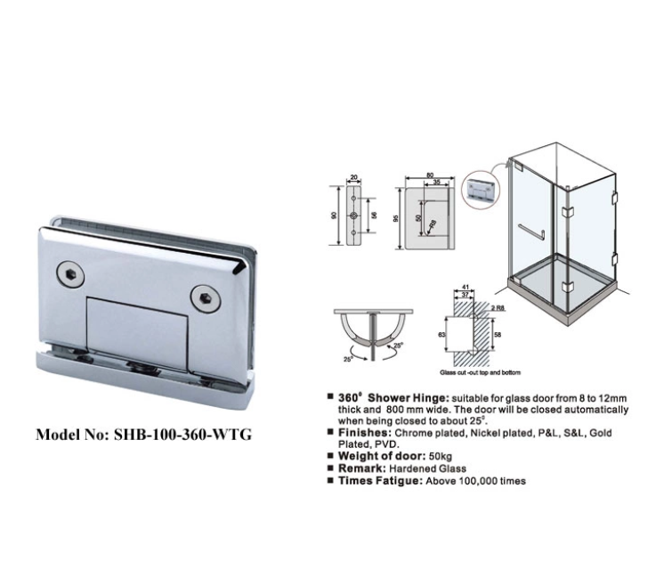 Door Hinges 360 Degrees Inwards and Outwards