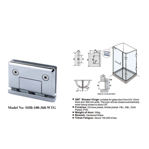 Door Hinges 360 Degrees Inwards and Outwards