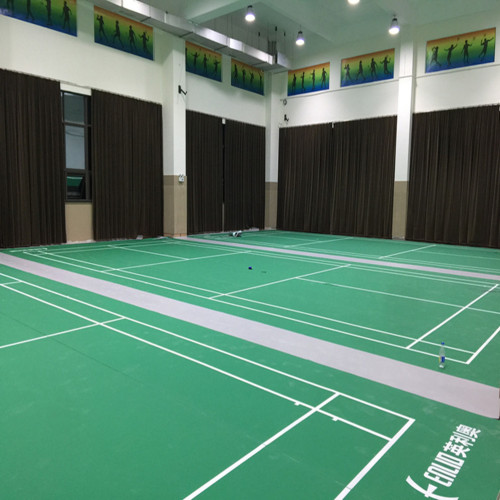 Pavimento per campo da badminton in PVC certificato BWF