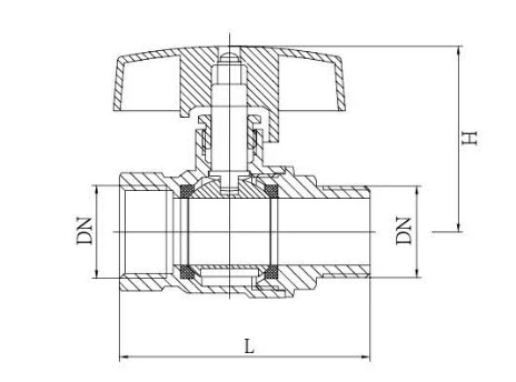 Standard Port Brass Ball Valve 1/2''-2''inch with Ce Certificate