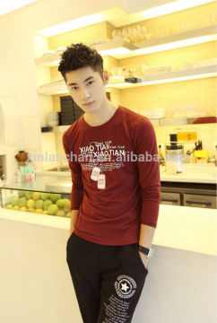 long sleeve cotton warm tshirt factory supplier