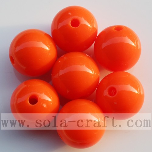 Multi Fluorescent Solid Opaque Jewelry Acrylic Bead
