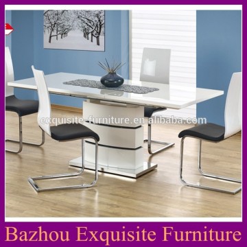 2015 modern white high gloss dining table for dining room