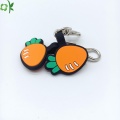 Forma de cenoura Design personalizado Silicone Pet Tag