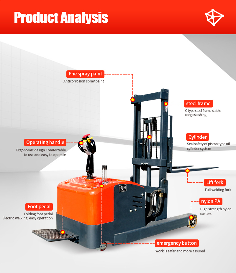 High quality Stand and Drive all-electric forklift trucks