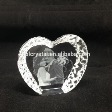 Cheap wedding 3d laser crystal gift