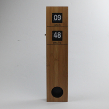Long Pendulum Wooden Wall Flip Clocks