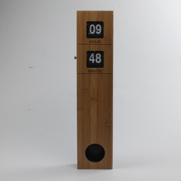 Long Pendulum Wooden Wall Flip Clocks