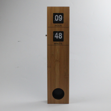 Rectangle Wooden Pendulum Flip Clock