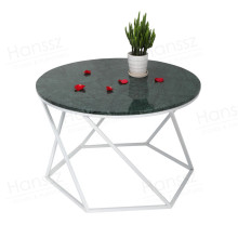 Green marble coffee table stone end table