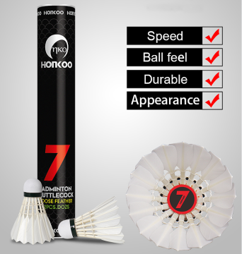 Honkoo Training Goose Feather Badminton Shuttlecock