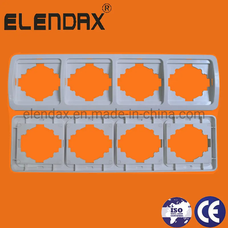 Горизонтальная рама на 3 группы в европейском стиле для выключателя и розетки (F2300)