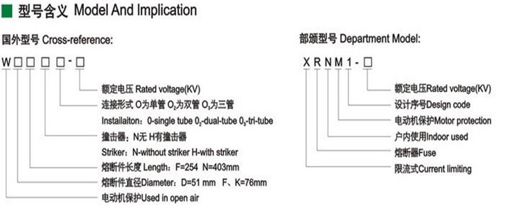 High Voltage Current Limiting Fuses Type for Motor Protection