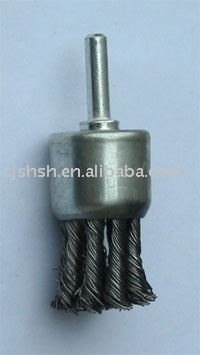 end brush- twisted wire