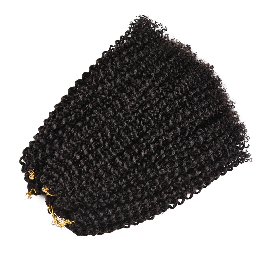 Julianna High Temperature Pre-Looped Braid Afro Marley Bob Crochet Synthetic Fiber Hair Extensions