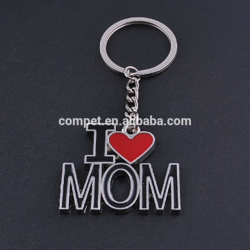 Factory wholesale I Love Mum key chain personalized mothers gift key ring Keychain