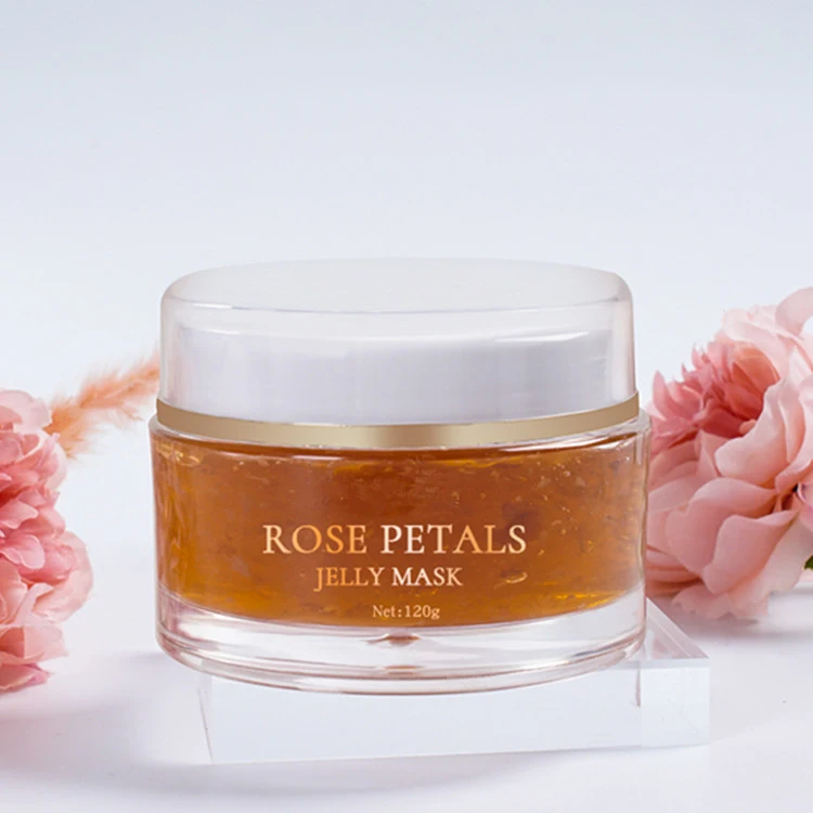 High Quality Organic Hydrating Moisturizing Korean Sleeping Rose Petal Skin Care Jelly Facial Mask