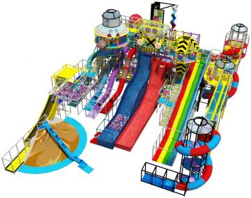 Big slides indoor playground