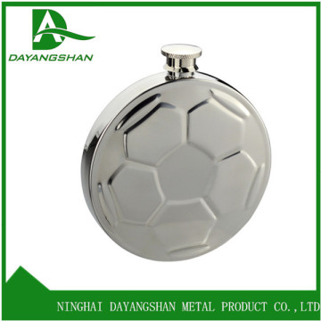 5oz Silver Stainless Steel Measuring Hip Flasks Special Lines Round Liquor Flask