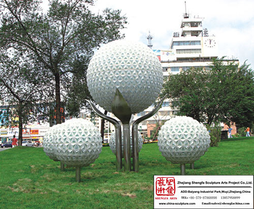 Scultura di luce giardino sfera