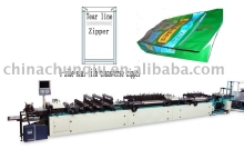 four side seal  transverse zipper bag making machine