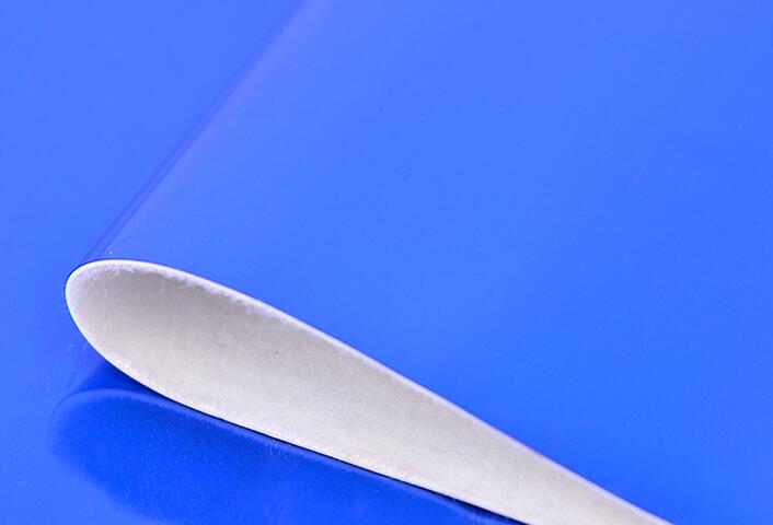 blau-buntes Laser PU-Leder für Taschen und Kleidungsstück blue-Colorful laser PU leather for bags and garment