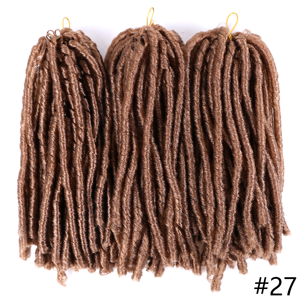 MYZYR soft faux locs crochet hair braiding hair extension jamaican bounce 14INCH 15 roots/pack crotchet braids synthetic goddess